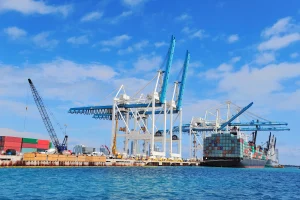 pacewell cargo international freight forwarder cargo ship miami harbor